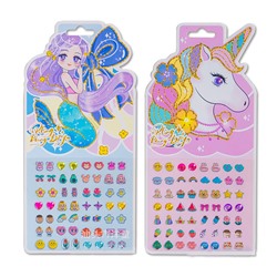 Детские сережки-наклейки 28 пар