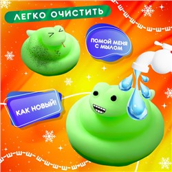 Игрушка антистресс «Новогодний Мяк-жмяк» с наклейками, зелёная, МИКС