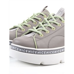 03-M27-25 GRAY Полуботинки женские (натуральная кожа)