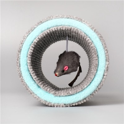 Игрушка-когтеточка "Кошки-мышки", ковролин, 16×9 см, микс цветов