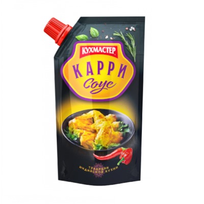 Соус КУХМАСТЕР "Карри", 260 г (дой-пак)