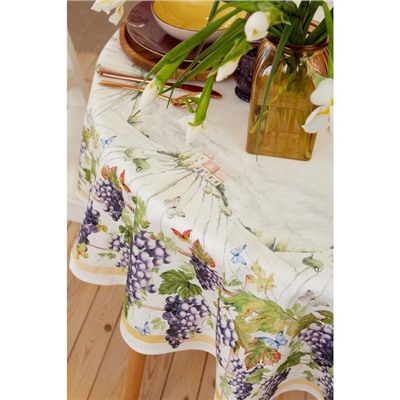 Скатерть «Этель» Provence, d=150±3 см, 100% хлопок, саржа 190 г/м²