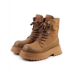 01-A14-2 LT. BROWN Ботинки демисезонные женские (натуральная кожа)