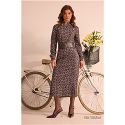 NiV NiV fashion 920 серый-леопард, Платье