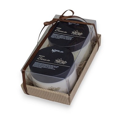 Набор подарочный №12 для тела ВАНИЛЬ (скраб Сорбе ВАНИЛЬ + крем Йогурт ВАНИЛЬ), ТМ ChocoLatte