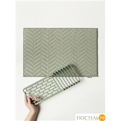 DOME ХОБРО зел. Коврик с подставкой для посуды 38х50 см, 1 пр.