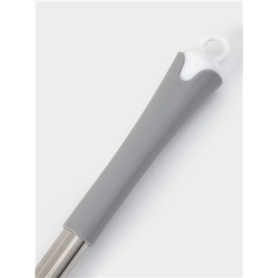 Ёршик для унитаза Доляна, силиконовый, 10×5×58 см, серый