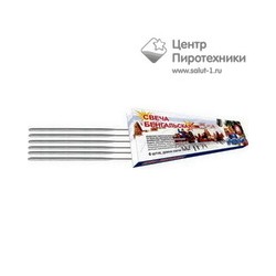 Бенгальская свеча 160 мм "Новогодние" (УПЗ) (СБ160Н6) (6 шт. желтые)УПЗ