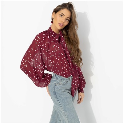 Блуза для счастья в любви, Привлекаю удачу (бордо)