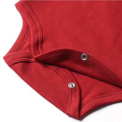 Боди с рюшами Крошка Я Cherry Red, рост 68-74, вишневый