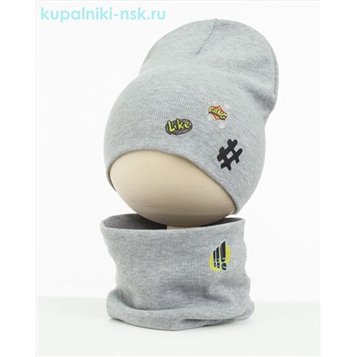 02-70-LT Комплект (колпак+снуд) (50-52)