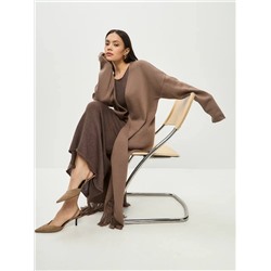 Кардиган с бахромой BEVERLY, Шоколад