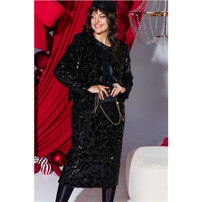 Блуза, жакет, юбка Vittoria Queen 27593 черный