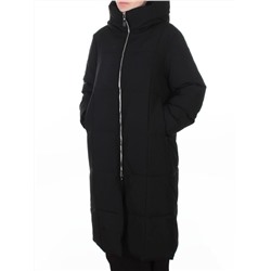 9917 BLACK Пальто зимнее женское (150 гр. холлофайбер)