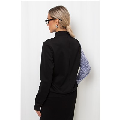 Джемпер трикотажный с декоративной молнией Айрис №8