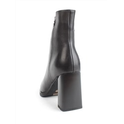 04-M3-9146 BLACK Ботильоны зимние женские (натуральная кожа, натуральный мех)