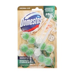 Блок для очищения унитаза DOMESTOS Power 5 DUO белая роза и чайное дерево, 100 гр