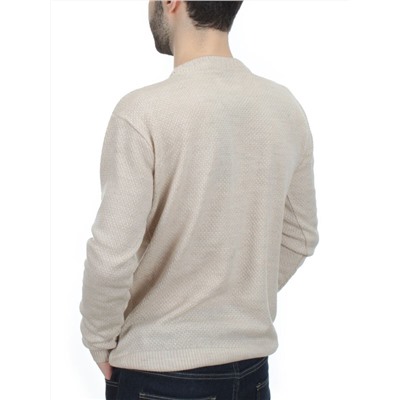 L632 LIGHT BEIGE Джемпер мужской (100% шерсть)