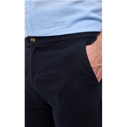 Брюки лен F211-0871 navy
