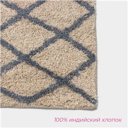 Коврики для ванной и туалета Доляна AntiSlip, 2 шт., 50×80 см, 50×50 см