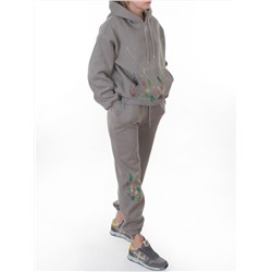 005 GRAY Костюм спортивный зимний женский (95% хлопок, 5% полиэстер)