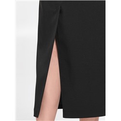 Юбка чёрная миди