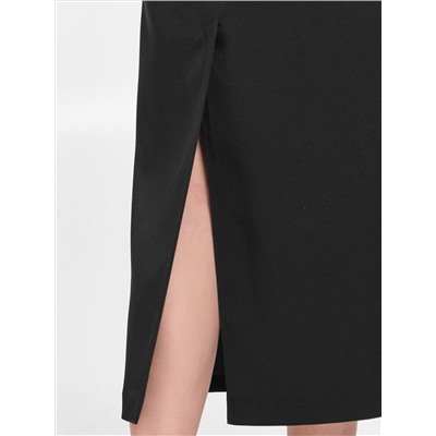 Юбка чёрная миди