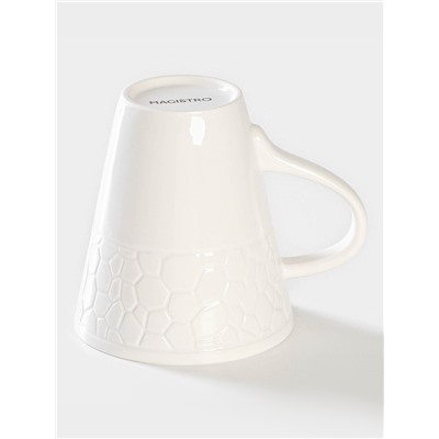 Кружка Magistro Rodos, 300 мл, фарфор, белая