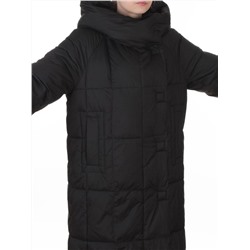 8892 BLACK Пальто зимнее женское (200 гр. холлофайбер)