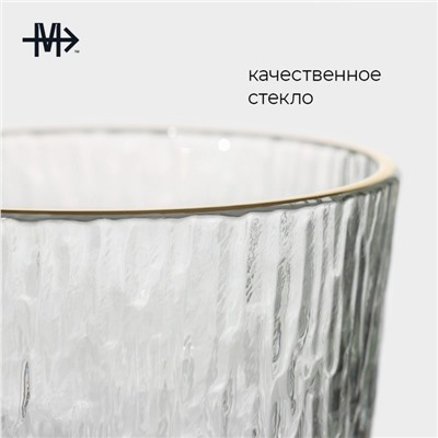 Стакан Magistro «Фьюжн», 350 мл, стекло, прозрачный