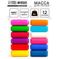Воздушный пластилин, 12 цветов, МИКС