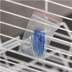 Полка для ванной угловая 4-х ярусная, 20.5×20.5×71 см, белая