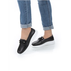 03-ZL-8861-1 BLACK Полуботинки женские (натуральная кожа)