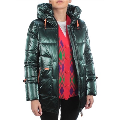 8018 DK. GREEN Пальто женское зимнее JARIUS (200 гр. холлофайбера)