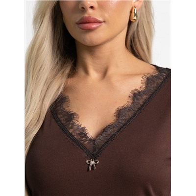 Блуза Новелла (шоколад) Б15492-24М