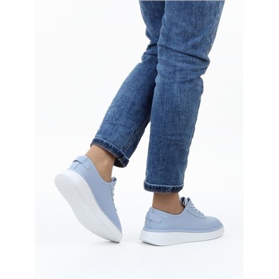 03-YE287-8 LT. BLUE Полуботинки летние женские (натуральная кожа)