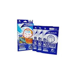Жаропонижающий пластырь для детей от KOOLFEVER Cooling Gel Sheet for Children, упаковка 6 шт