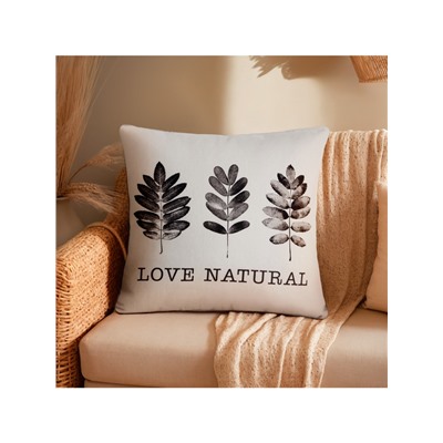 Наволочка декоративная «Этель» Natural (вид 1), 40×40 см, хлопок 100%