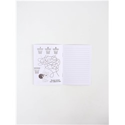 Подарочный набор: блокнот А6, 8 л., резиночки, брелок-пушистик, мини ручка «Принцесса»