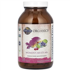 Garden of Life, Organics, мультивитамины для женщин от 40 лет, 120 веганских таблеток