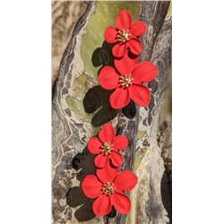 Ab.Zapatos PELLE Peque (550) Rojo+Pendientes flores PA3768 Rojo