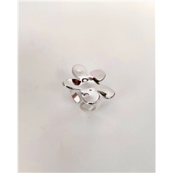 Кольцо с белым серебрением