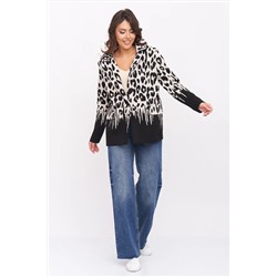 Жакет Д 3303/черно-бежевый