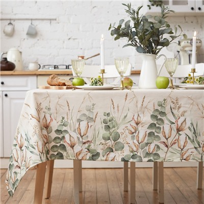 Скатерть Этель Cotton, 149×110 см, 100% хлопок, репс 210 г/м²