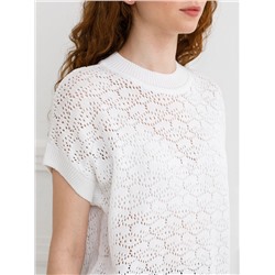 Блуза вязаная белого цвета