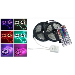 Набор RGB / 10м Светодиодная лента SDM 3528 (открытая )+ контроллер с пультом 24 + блок питания