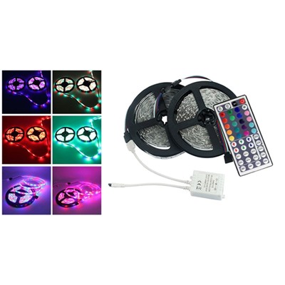 Набор RGB / 10м Светодиодная лента SDM 3528 (открытая )+ контроллер с пультом 24 + блок питания