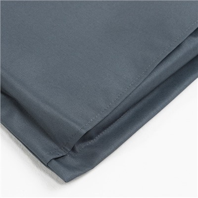 Подушка на шезлонг «Этель», 55×190+2 см, оксфорд с ВМГО, графитовая