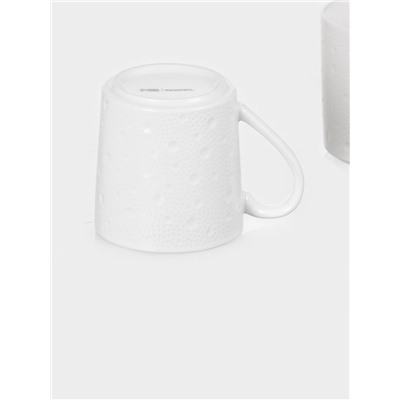 Набор кружек Magistro Fray, 350 мл, 2 шт., фарфор, белый
