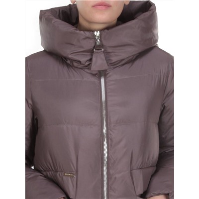 2119 DARK GREY Пальто зимнее женское MELISACITI (200 гр. холлофайбер)